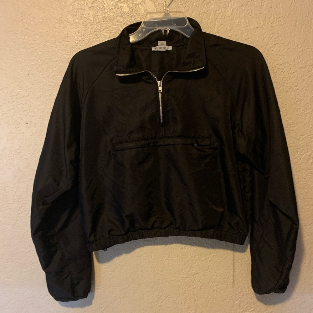 Forever 21 crop top work out jacket